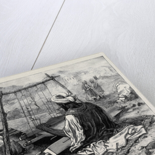 Afghanistan: A Weaver at Jellalabad 1879 by Anonymous