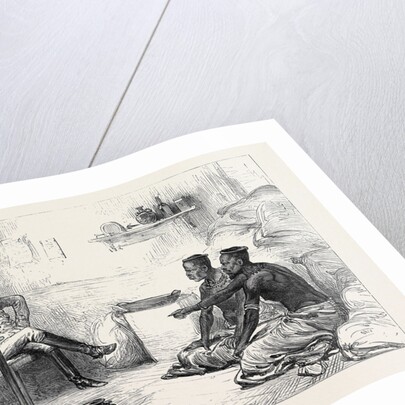 The Zulu War: Interrogating Cetewayo's Messengers at Dalmain's Farm (Fort Cherry) 1879 by Anonymous