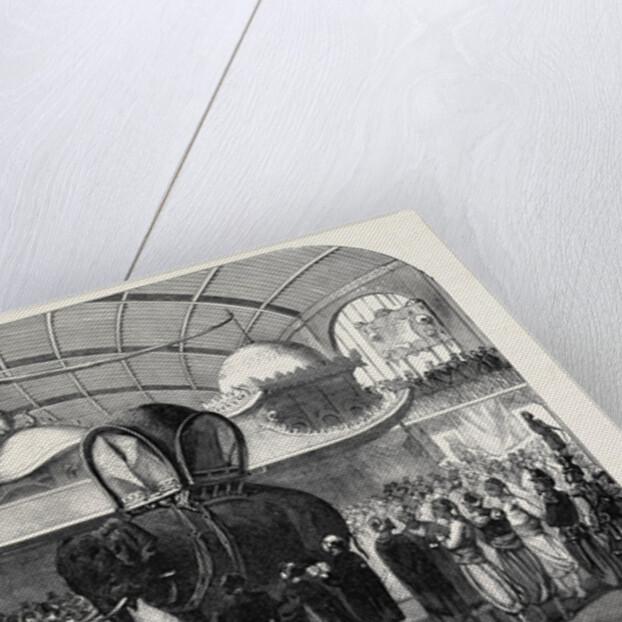 The Paris International Exhibition: Model of an Elephant in the Siamese Section of the Machine Gallery France 1867 by Anonymous