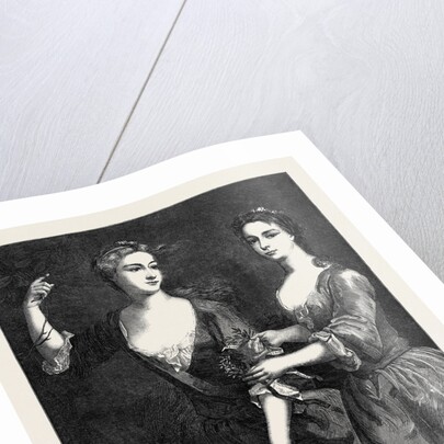 The Misses Blount, in the National Portrait Exhibition South Kensington London UK 1867 by Anonymous