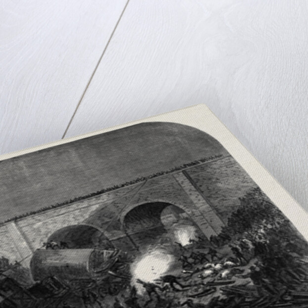 The Fatal Accident at New Mills on the Peak Forest Line of the Midland Railway UK 1867 by Anonymous