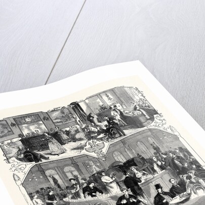 The Paris International Exhibition: The Spanish Swedish Austrian Turkish and Chinese Cafés in the Park France 1867 by Anonymous