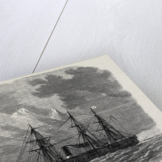 H.M.S. Zealous in the Straits of Magellan 1867 by Anonymous