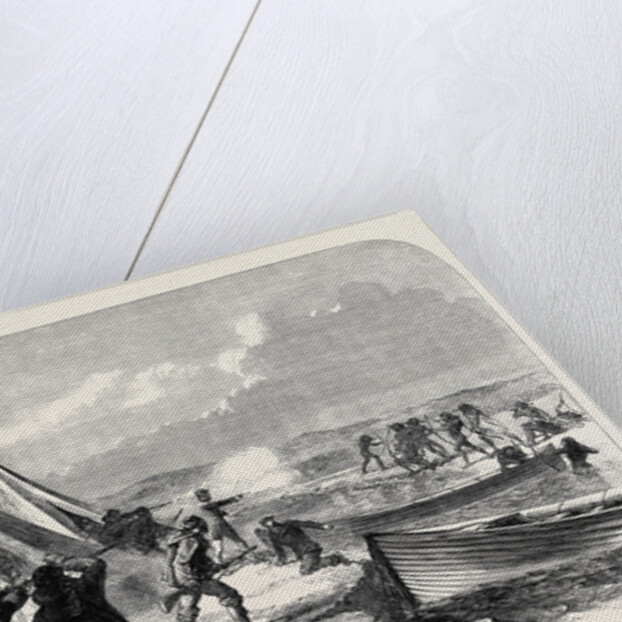 Surveying Party from H.M.S. Nassau Attacked by Natives of Terra Del Fuego 1867 by Anonymous