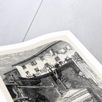 Excavation at Rome Showing the Guard-House of the Seventh Cohort of Vigiles Italy 1867 by Anonymous