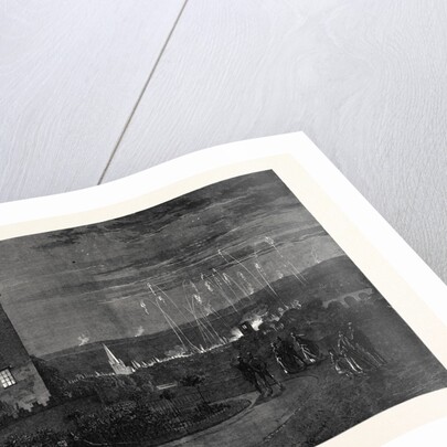 The Queen's Visit to the Scottish Border: The Fireworks and Beacon Fires Viewed from Floors Castle UK 1867 by Anonymous