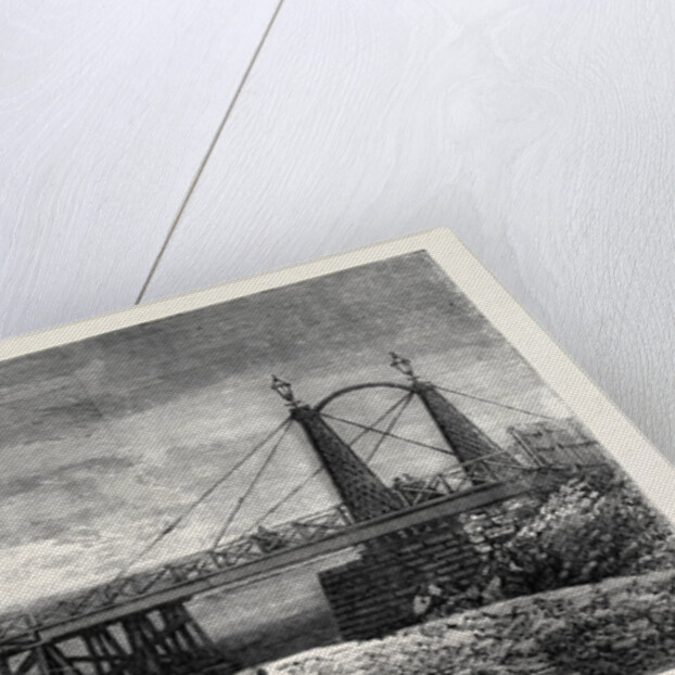 Panmure Bridge Auckland New Zealand 1867 by Anonymous