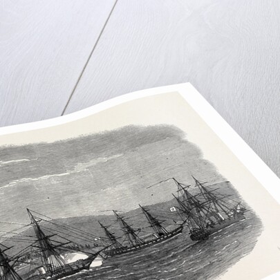 The Captured Greek Blockade-Runner Arkadi Towed Up the Dardanelles 1867 by Anonymous