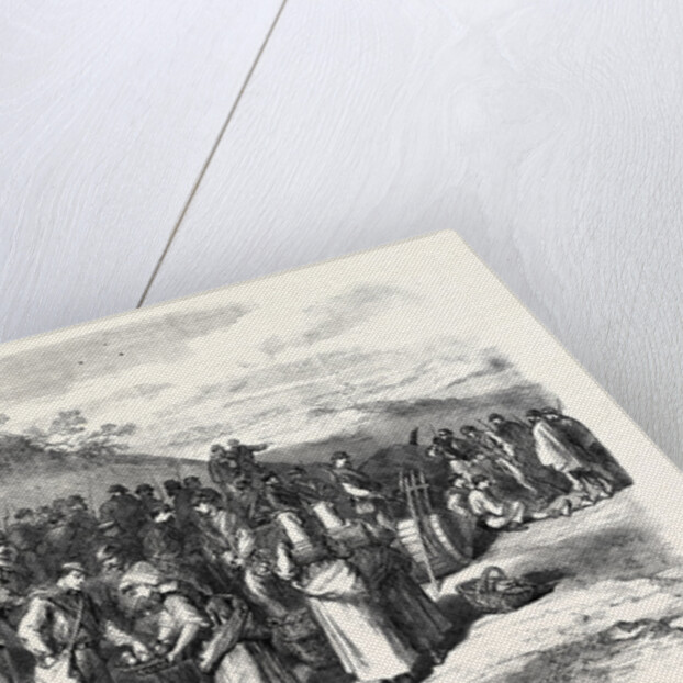 The Garibaldians at Bagnorea in the Roman States 1867 by Anonymous