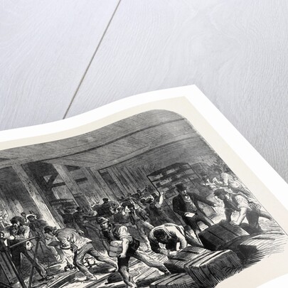 The British Expedition to Abyssinia: Preparing Compressed Forage at the Globe Wharf Regent's Canal Mile-End-Road UK 1867 by Anonymous