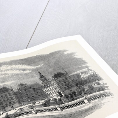The Queen's Visit to Germany: The Ducal Palace and Church of St Moritz Coburg 1862 by Anonymous