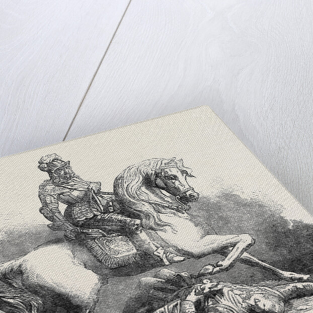 The International Exhibition: Charles I. And His Standard-Bearer in Aluminium Exhibited by Bell and Co. 1862 by Anonymous