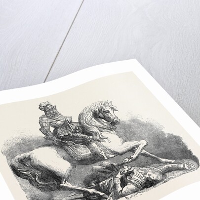 The International Exhibition: Charles I. And His Standard-Bearer in Aluminium Exhibited by Bell and Co. 1862 by Anonymous