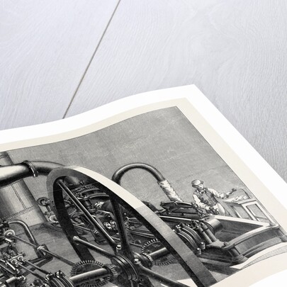 The International Exhibition: Blowing-Engine in the Belgian Department of the Western Annexe 1862 by Anonymous