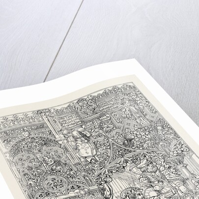 The International Exhibition: Stained Glass Window: Robin Hood's Last Shot 1862 by Anonymous