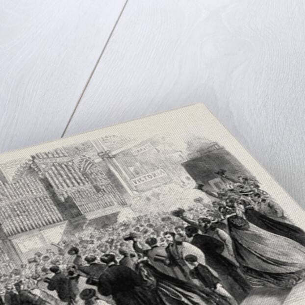 The International Exhibition: A Scene Near the Eastern Dome on the Closing Day 1862 by Anonymous