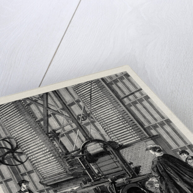 The International Exhibition: Smith's Power-Loom for Weaving Tufted Pile Carpets 1862 by Anonymous