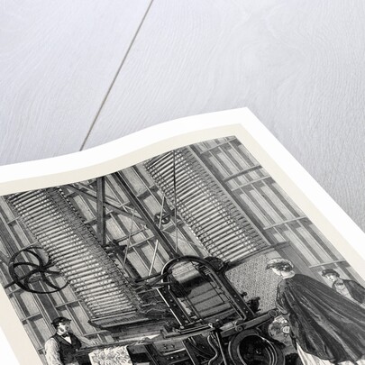 The International Exhibition: Smith's Power-Loom for Weaving Tufted Pile Carpets 1862 by Anonymous