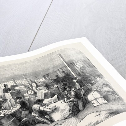 The Cotton Famine: Making Up Parcels of Clothing at the Industrial Institution Manchester 1862 by Anonymous