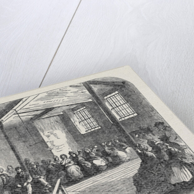 The Cotton Famine: Waiting Room at the District Provident Institution Manchester 1862 by Anonymous