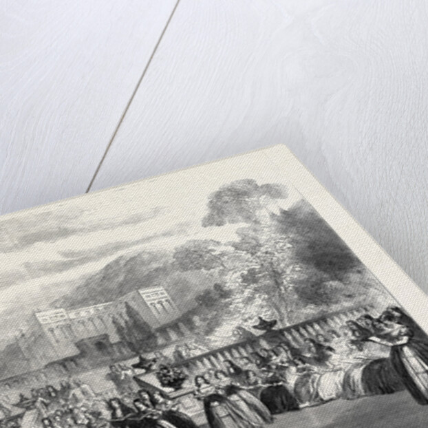 Scene from the New Opera Love's Triumph at Covent Garden 1862 by Anonymous