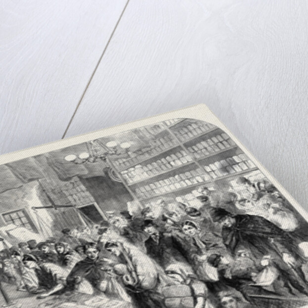 Cotton Famine Provision Shop Goods Obtained Tickets Issued Manchester Salford Provident Society 1862 UK Great Britain by Anonymous