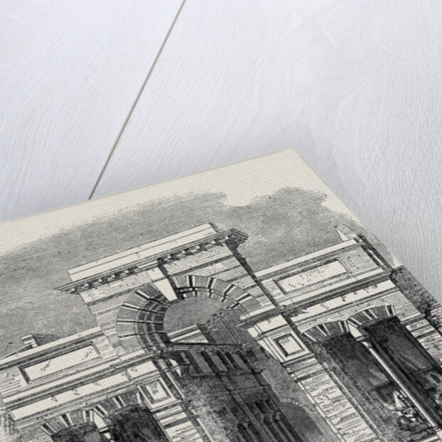 Entrance to the Agricultural Hall from the High Street Islington 1862 by Anonymous