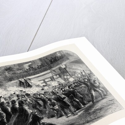 The Election of Mr. Horatio Seymour Governor of the State of New York: Democratic Procession Passing the New York Hotel 1862 by Anonymous