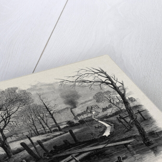 The Fatal Explosion at St. Edmund's Main Colliery Barnsley: Trench Cut to the Dearne and the Dove Canal for the Purpose of Flooding the Pit 1862 by Anonymous