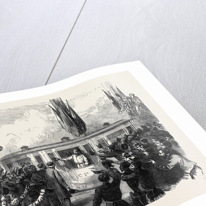 The Austro-Prussian War: Arrival of Garibaldi at the Milan Railway Station 1866 Italy by Anonymous