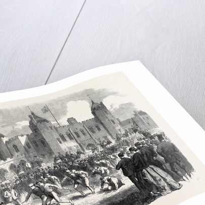Athletic Games at the Royal Military Academy Woolwich: The Three-Legged Race UK 1866 by Anonymous