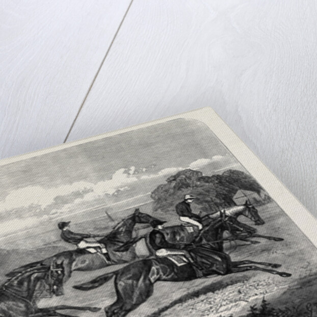 Salisbury Races: Start for the Wiltshire Stakes UK 1866 by Anonymous