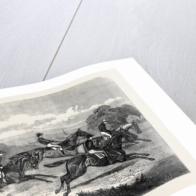 Salisbury Races: Start for the Wiltshire Stakes UK 1866 by Anonymous