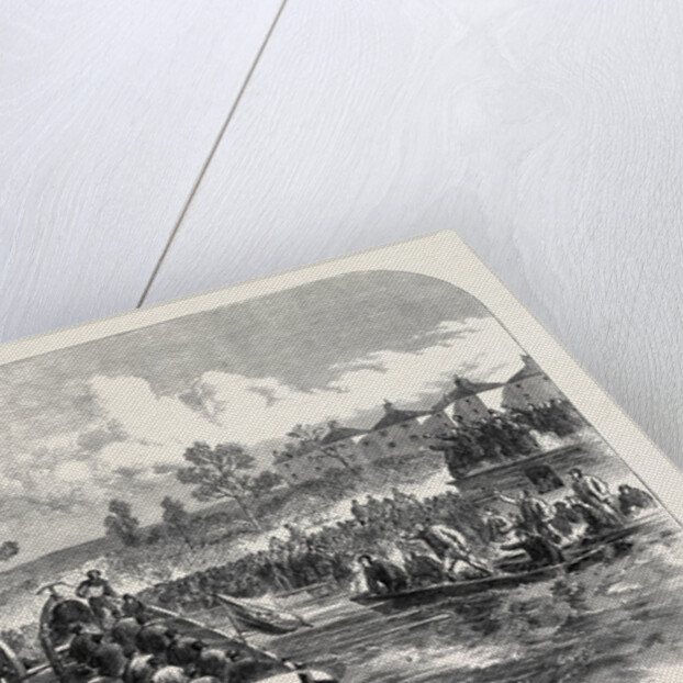 Launch of the Isis Lifeboat at Oxford UK 1866 by Anonymous