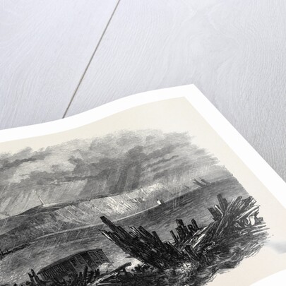 Wreck of a Swedish Brig at Sandown Isle of Wight UK 1866 by Anonymous