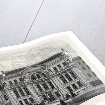 Front of the New Freemasons' Hall Great Queen Street Lincoln's Inn Fields 1866 by Anonymous