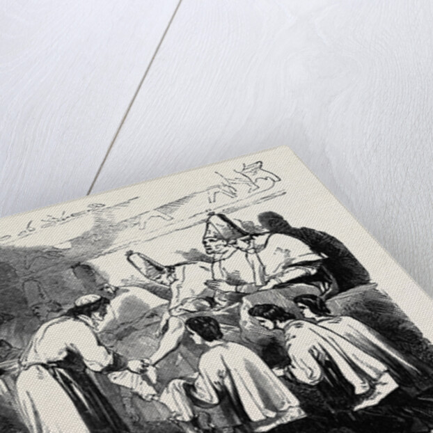 Holy Thursday, the Pope Washing the Feet of Poor Priests by Anonymous