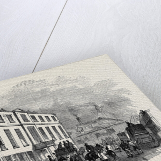 The George, Previous to the Race, Northamtonshire Grand Military Steeple Chase by Anonymous