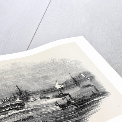 Launch of the Wellesley, at Blackwall by Anonymous