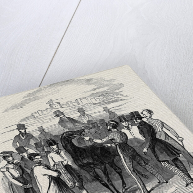 Sketch from the Windsor Steeple Chase. by Anonymous