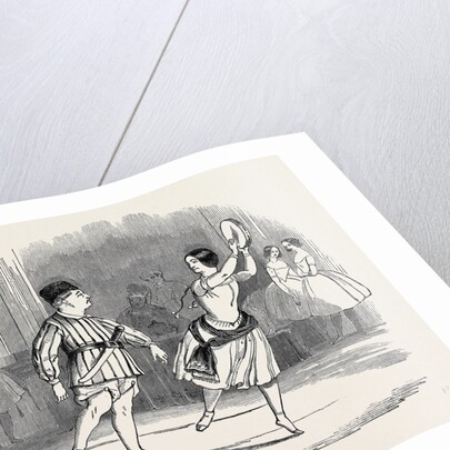 Mr. And Mrs. Keeley, in the Pas De Tambourine and Carving-Knife, at the Lyceum Theatre. by Anonymous