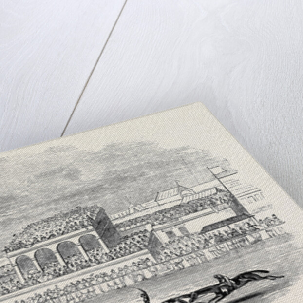 Chester Races, Red Deer Winning the Chester Cup, from a Sketch Made on the Spot by Anonymous