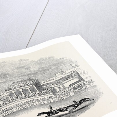 Chester Races, Red Deer Winning the Chester Cup, from a Sketch Made on the Spot by Anonymous