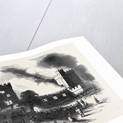 Burning of Naworth Castle, from a Drawing Made on the Spot by Anonymous
