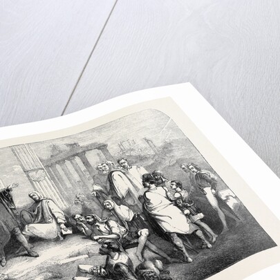 Rienzi in the Forum, from a Picture by Elmore, in the Royal Academy Exhibition by Anonymous
