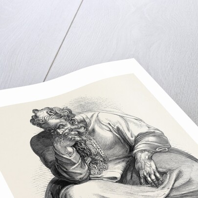Specimen of Wood Engraving, the Prophet Jeremiah by Anonymous