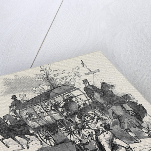 The Road.---Waggons, Etc., Goodwood Races 1844 by Anonymous