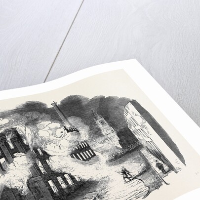 Burning of Irwell Buildings, Manchester by Anonymous