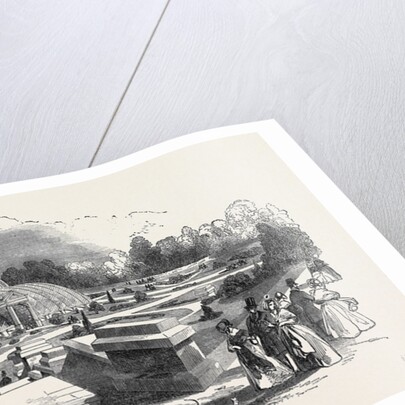 The Great Chatsworth Conservatory: The Exterior, from the Italian Terrace by Anonymous