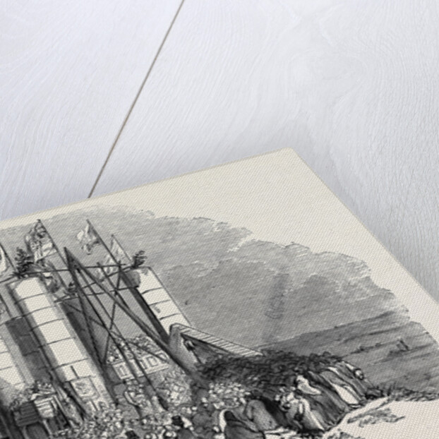 Ceremony of Laying the Foundation Stone of the Durham Monument, on Pensher Hill. by Anonymous